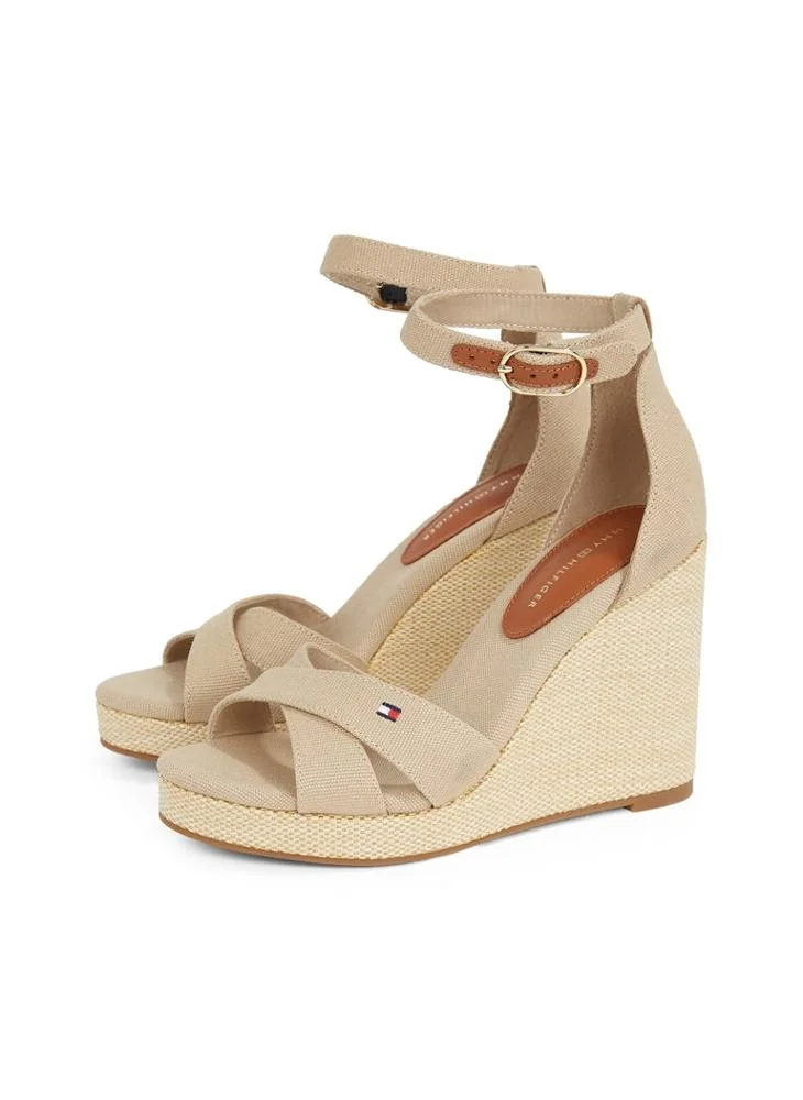 TOMMY HILFIGER HIGH WEDGE CRISS CROSS ESPADRILLES