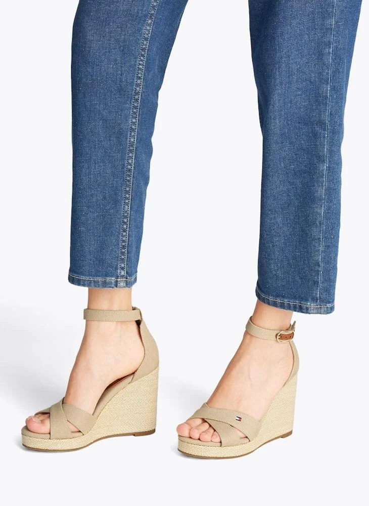TOMMY HILFIGER HIGH WEDGE CRISS CROSS ESPADRILLES