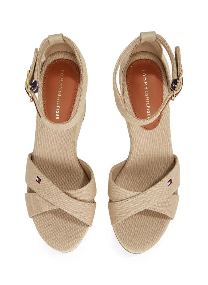 TOMMY HILFIGER HIGH WEDGE CRISS CROSS ESPADRILLES
