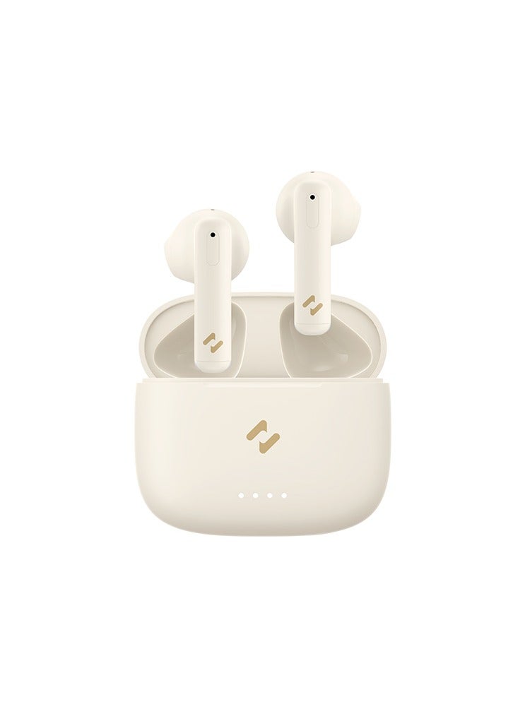havit FirstT W947-wireless earbuds, Bluetooth V5.3 chip carry with lower power consumption, deep bass, high treble, dynamic drivers offering premium sound quality,four microphones and ENC noise cancellation - Image 1