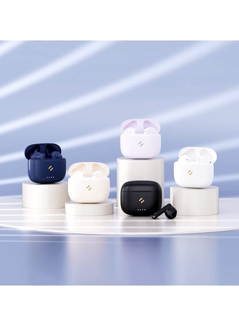 havit FirstT W947-wireless earbuds, Bluetooth V5.3 chip carry with lower power consumption, deep bass, high treble, dynamic drivers offering premium sound quality,four microphones and ENC noise cancellation - Image 2