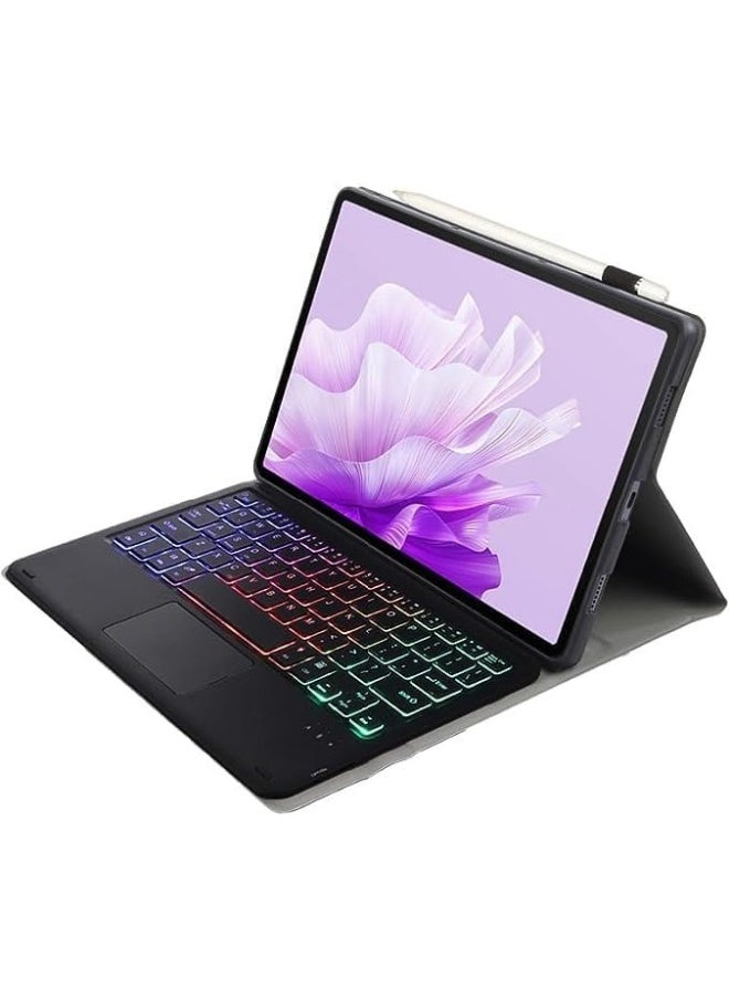 General - Touchpad Keyboard Case Compatible with Huawei MatePad Pro 13.2inch 2023, Magnetic Removable Wireless Colorful Backlit Keyboard Cover - Image 1