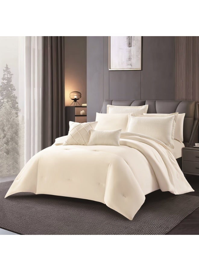 أورز مفرش صيفي فاخر من هورس بحشوة مثبتة مقاس كوين 4قطع - Image 2