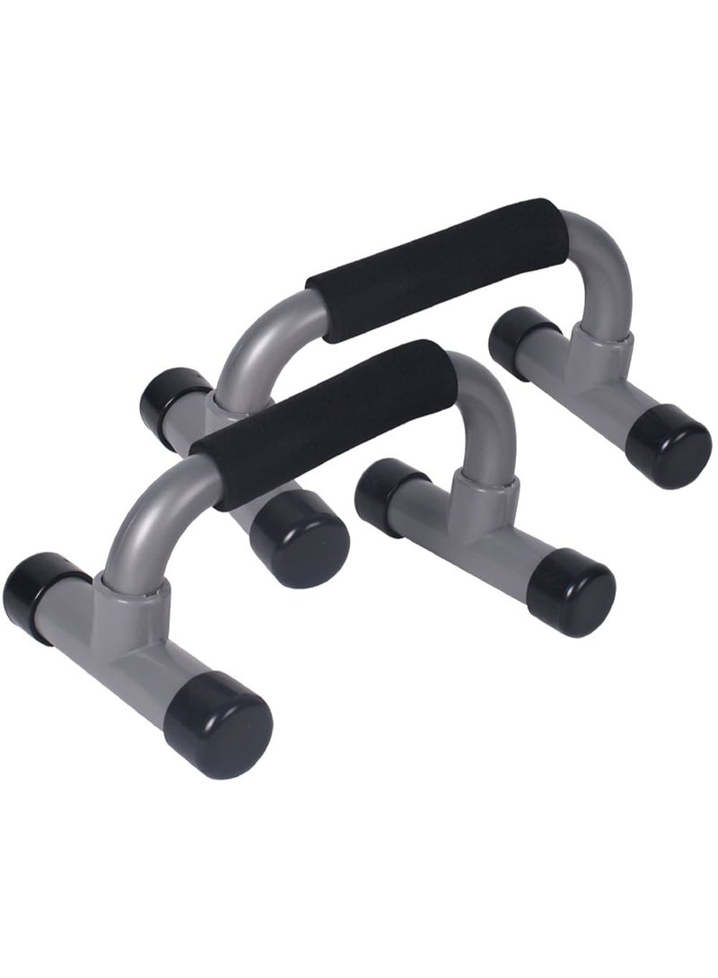مقابض تمرين الضغط Push Up Bars معدنية بوسائد إسفنجية مريحة – لتقوية الجزء العلوي من الجسم - Image 1
