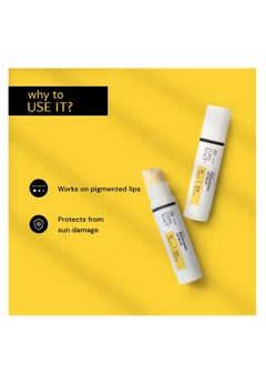 ديكونستركت فك بلسم الشفاه المشرق مع عامل حماية من الشمس SPF 30 | للشفاه الداكنة والمصطبغة والجافة والمتقشرة | يضيء الشفاه المصطبغة | فيتامين سي للشفاه الداكنة | عامل حماية من الشمس SPF 30 لأضرار أشعة الشمس وتغير اللون | مرهم الشفة  - Image 3