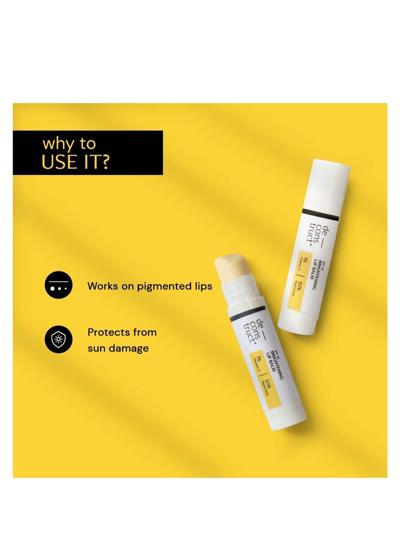 Deconstruct Deconstruct Brightening Lip Balm with SPF 30 | For Dark, Pigmented, Dry, Flaky Lips | Brightens Pigmented Lips | Vitamin C for Dark Lips | SPF 30 for Sun Damage and Discoloration | Lip Balm  - Image 3