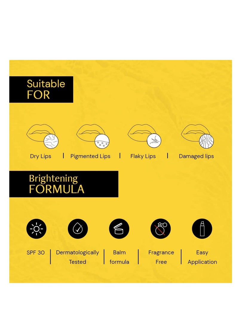 Deconstruct Deconstruct Brightening Lip Balm with SPF 30 | For Dark, Pigmented, Dry, Flaky Lips | Brightens Pigmented Lips | Vitamin C for Dark Lips | SPF 30 for Sun Damage and Discoloration | Lip Balm  - Image 4