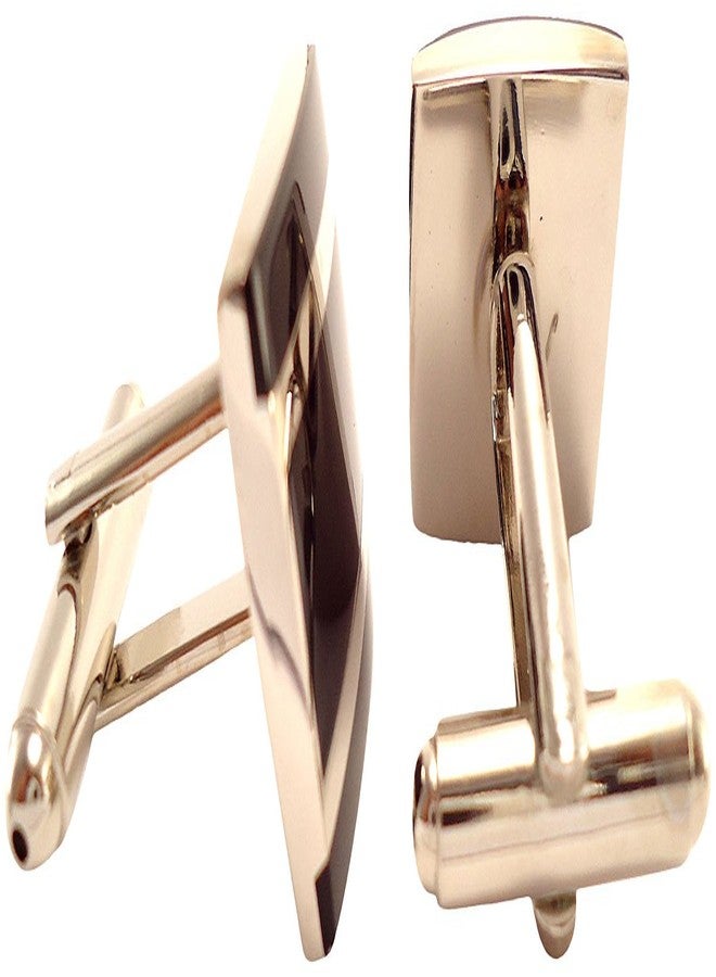 Peluche Black Brass Cufflink - Image 2