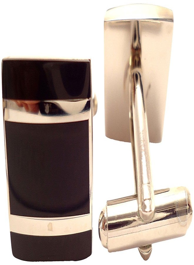 Peluche Black Brass Cufflink - Image 3