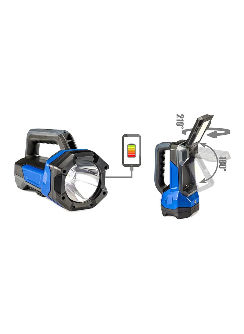 Multifunctional Hunting Spotlight Warning Red Flood Work Lamp 10W 1000 Lumens Rechargeable 12v Tripod Mounted with 5W