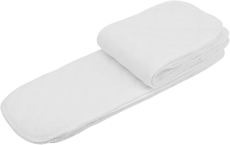 حفاضات قماشية من القطن العضوي 10 قطع ثلاث طبقات 32 × 12 سم ناعمة وقابلة للتنفس - Image 2