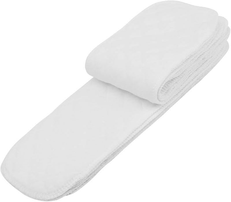 حفاضات قماشية من القطن العضوي 10 قطع ثلاث طبقات 32 × 12 سم ناعمة وقابلة للتنفس - Image 3