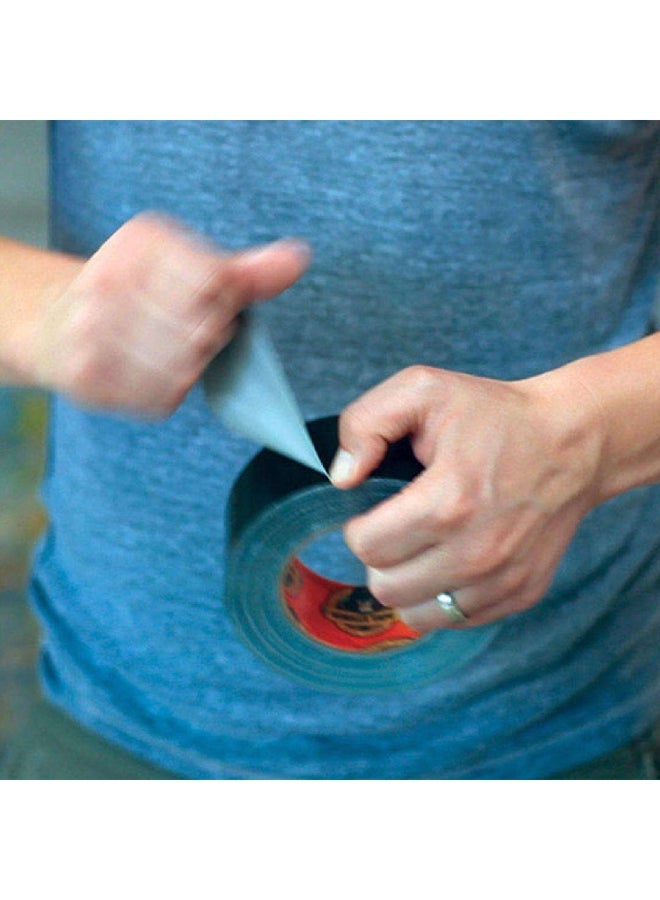 شريط الدكت الأسود العريض والمتين بلاصق مزدوج السمك بعرض 2.88 بوصة وطول 25 ياردة 4595559 - Image 5