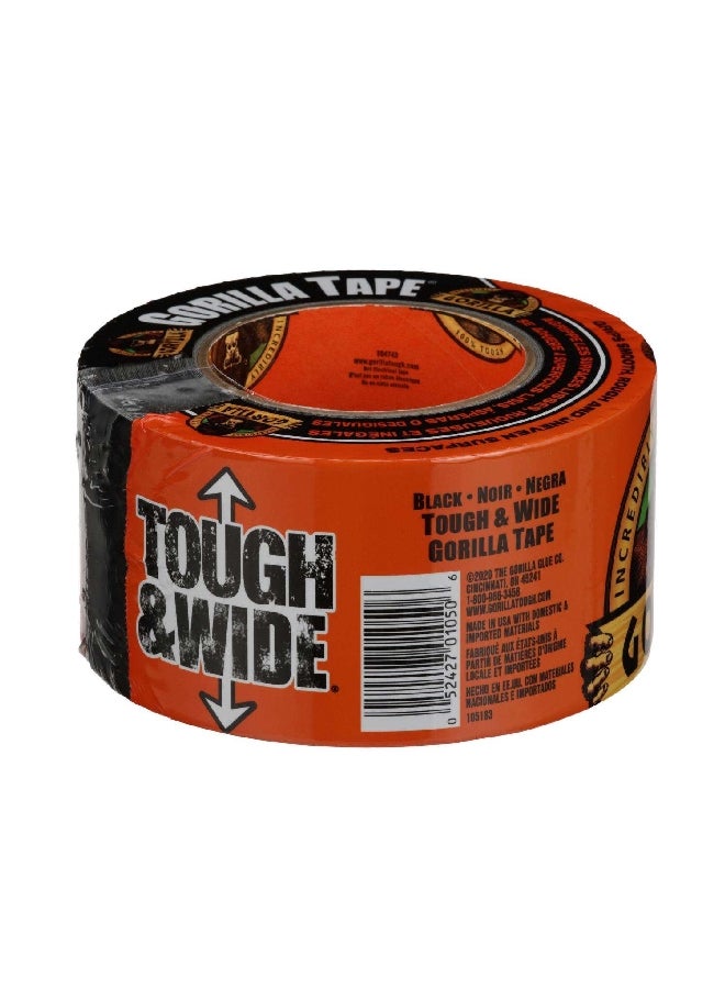 شريط الدكت الأسود العريض والمتين بلاصق مزدوج السمك بعرض 2.88 بوصة وطول 25 ياردة 4595559 - Image 2