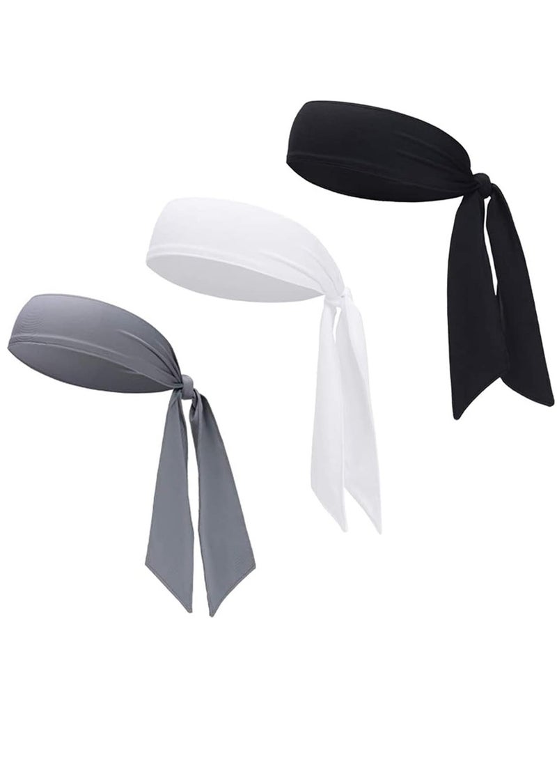 Bukela Sports Headband - Head Tie Tennis Tie Headbands - Sweatbands Headbands Wristbands Head Wrap - Ideal for Working Out, Tennis, Basketball, Softball, Running & Workout - Image 1