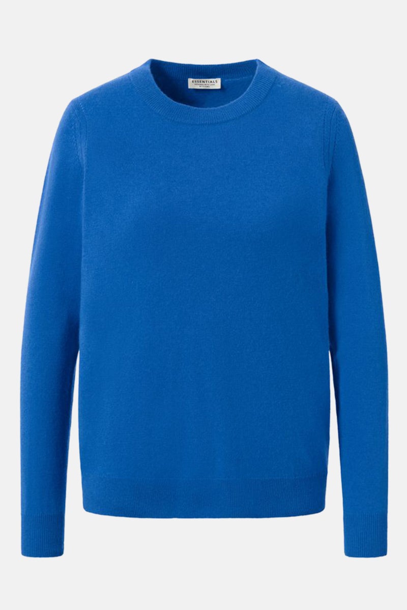 Tchibo سويت شيرت محبوك برقبة دائرية للنساء، أزرق - Image 2