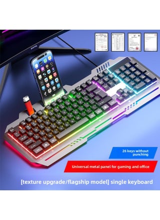 E-sports Game Wired Keyboard Keyboard Mouse Suit Mechanical Feel Desktop Laptop Office Mute Ear Wholesale-Color:Black Upgraded Version (mixed Light + Texture Upgraded Metal Panel) * E-sports Micro-movement 26 Keys Without Punching * Two-year Warranty - pzsku/ZEDF22B76A4E762BD11FEZ/45/1746201149/1b693d14-f5f2-4d01-b537-452404ad820e