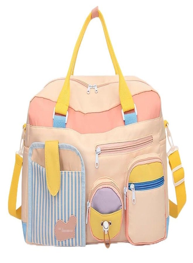 JOYBOOS Lightweight Nylon Duffle Bag Multi-Pocket Travel & Sports Shoulder Bag for Women with Wet Pocket & Shoe Compartment, Weekender Overnight Luggage - Image 1