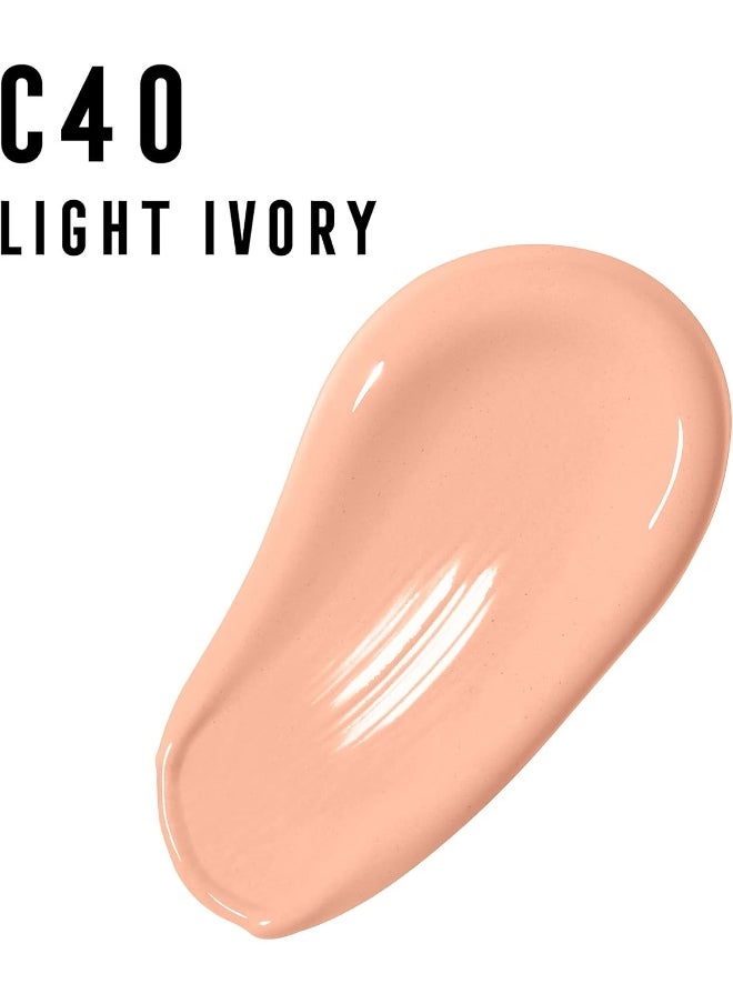 Max Factor Facefinity All Day Flawless Foundation - C40 Light Ivory, 30Ml  - Image 2