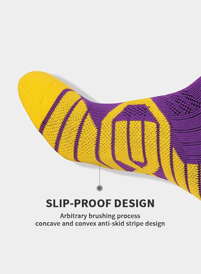 GROIC Elite Basketball Socks, Athletic Socks with 3D Ankle Protection, Football & Running Socks, Compression Cushion Sport Socks Unisex  - Image 3