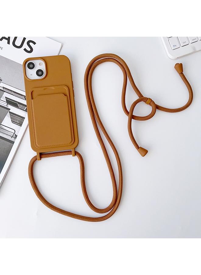 S-TOP Case For iPhone 12 Pro Max Crossbody Lanyard Elastic Silicone Card Holder Phone Case - Image 1
