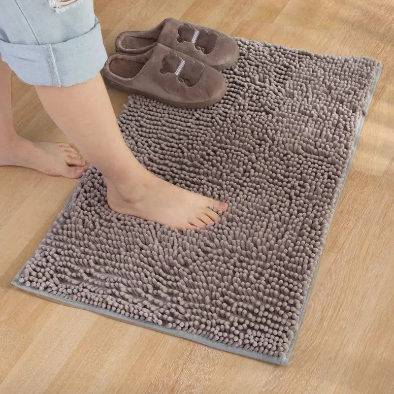 Y&D Chenille Bath Mat Non-Slip Super Absorbent, Quick-Dry Floor Rug for Bathroom, Kitchen & Bedroom, Eco-Friendly with Latex Anti-Skid Backing - Image 3