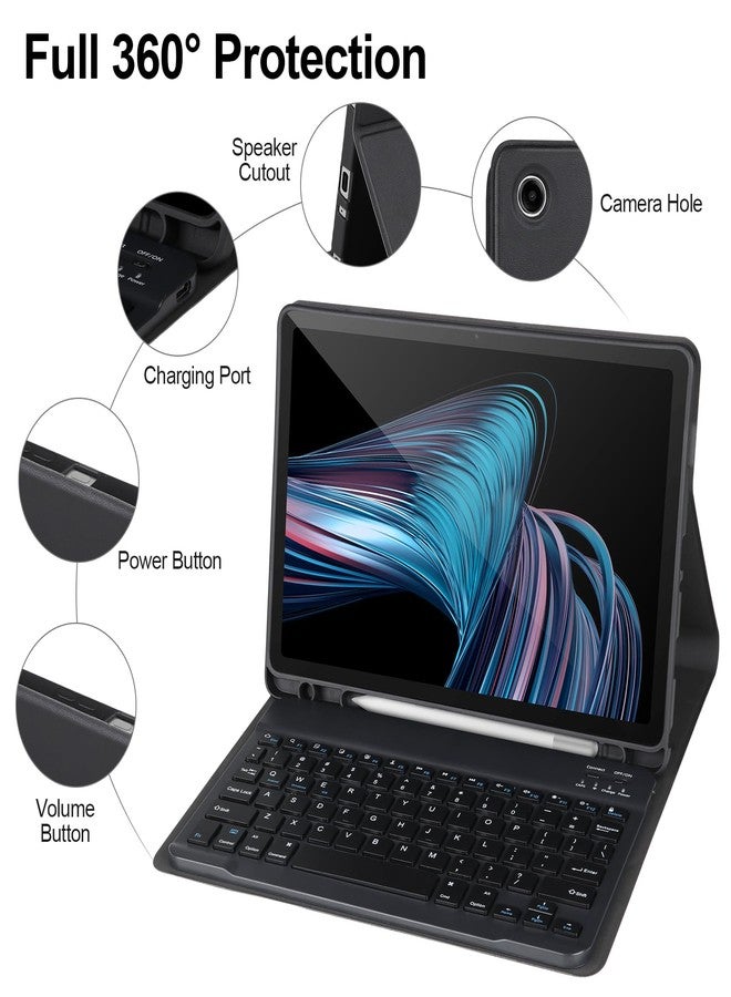 APHBZGE Keyboard Case for Samsung Galaxy Tab A9+/Plus 11’’ 2023(SM-X210/X216/X218),Case with Keyboard for Samsung Tab A9+ with S Pen Holder,Detachable Bluetooth Keyboard for Samsung A9 +Auto Wake/Sleep,Black - Image 4