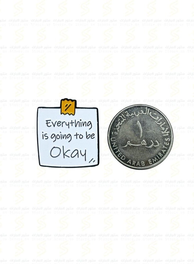 اكنور ملصق اقتباس تحفيزي - هدية ملصق "كل شيء سيكون على ما يرام" للحقائب والهواتف المحمولة وأجهزة الكمبيوتر المحمولة وحقائب الظهر والجدران والأبواب والسيارات وأجهزة الكمبيوتر المحمولة - Image 2