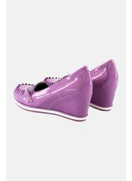 GEOX Women Slip On Wedge, Lilac  - Image 4