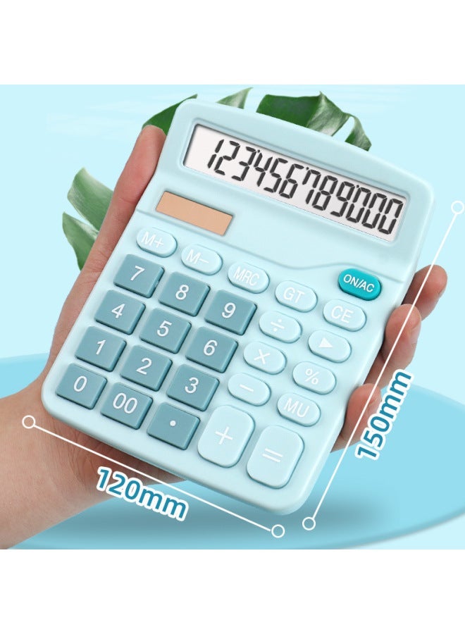 Dexin Solar Calculator High Color Value Voice Calculator Student Financial Office Desktop Computer - Image 4