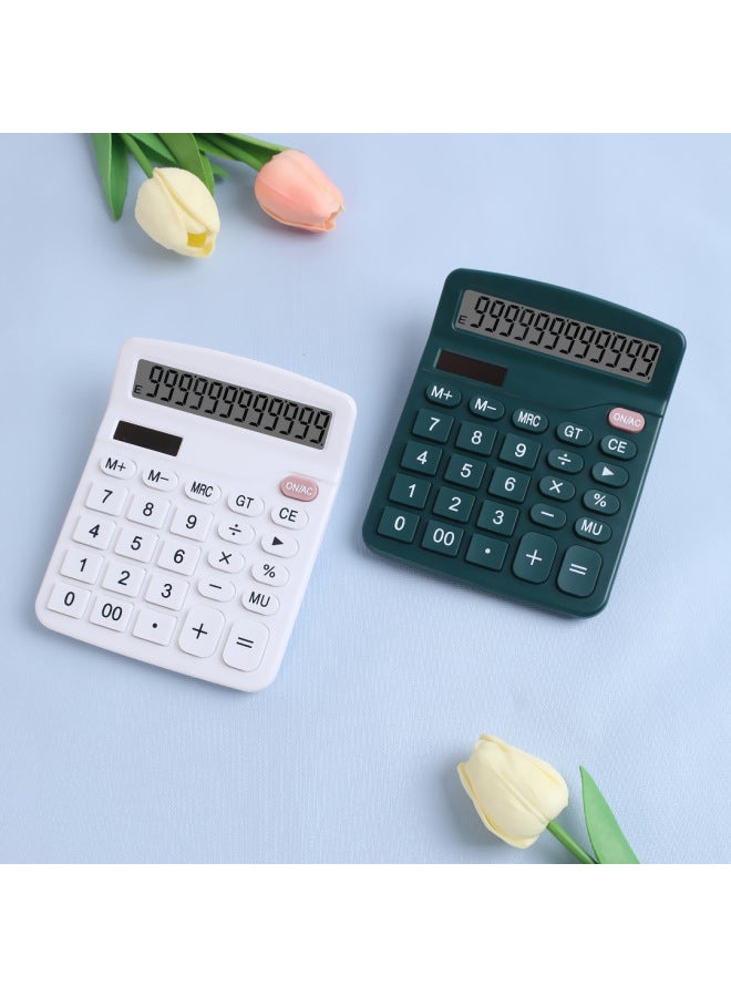 Dexin Solar Calculator High Color Value Voice Calculator Student Financial Office Desktop Computer - Image 2