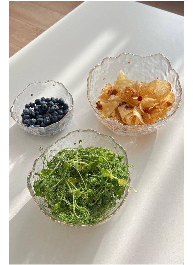 Generic - Imported glass bowls set - 3 pieces - different sizes - Image 1