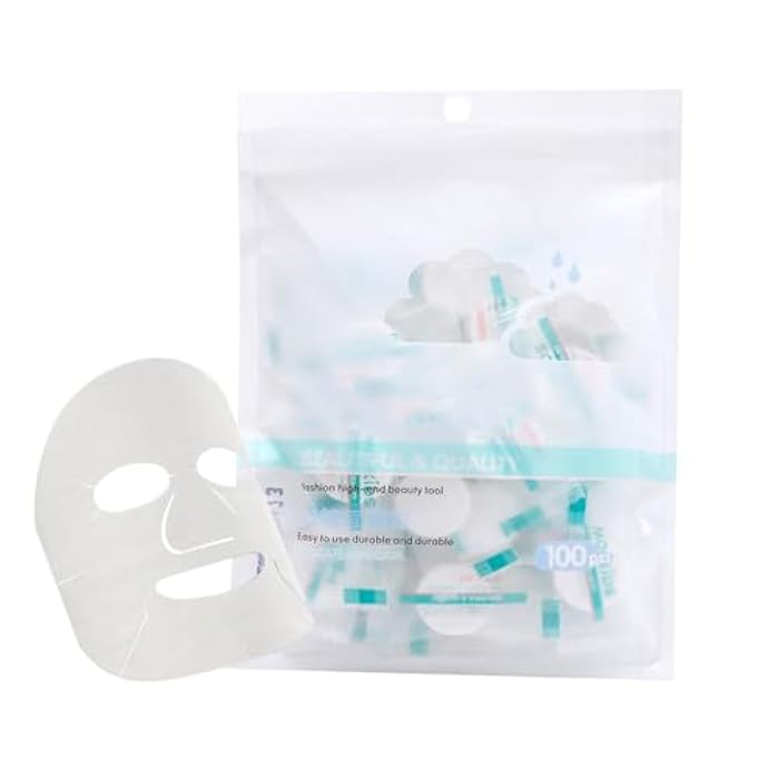 FRCOLOR 100 pcs Compressed Facial Mask Sheet DIY Facial Mask Paper Cotton Skin Care Mask Sheet for Women Home Travel - Image 1