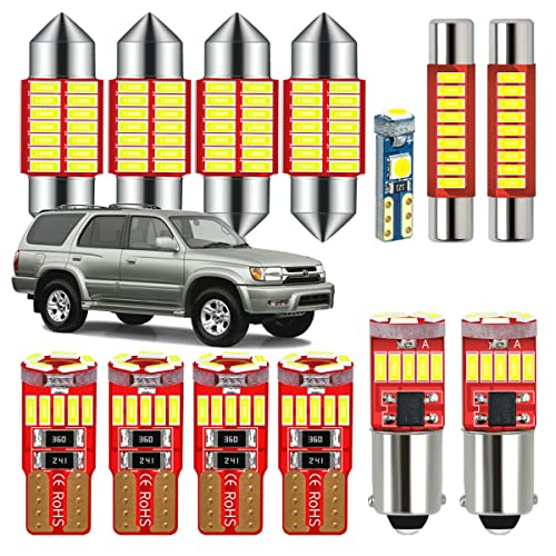 DODOFUN Interior LED Light Kit Compatible with 1996-2002 Toyota 4Runner (13-pc Bulb 6000k) - Image 4