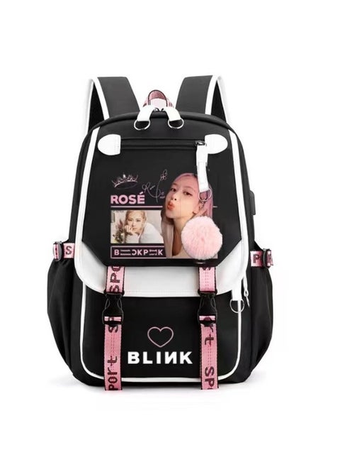 LISA Casual Backpack With USB Port For Men And Women
