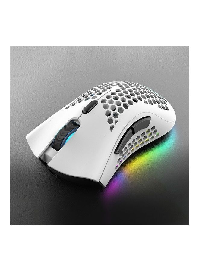 نيبمينينت ماوس لاسلكي بإضاءة متعددة الألوان RGB أبيض - Image 2