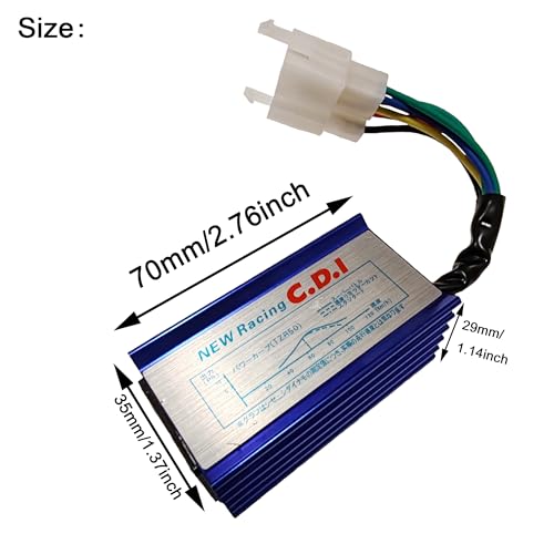 CYDZSW GY6 Ignition Coil 6 Pin CDI Box Replacement for 50cc 125cc 150cc 200cc 250cc Motorcycle Chinese ATV Mopeds and Scooters,Pit Dirt Bike Performance Parts and Four Wheeler Accessories - Image 2