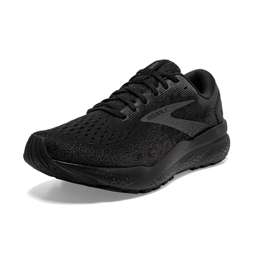 Brooks Men’s Ghost 16 Neutral Running Shoe - Black/Black/Ebony - 11 Medium - Image 1