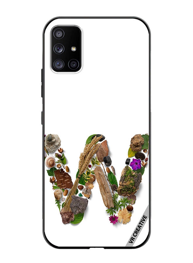 VR CREATIVE Protective Case Cover For Samsung Galaxy A51 5G Alphabet W Design Multicolour - Image 1