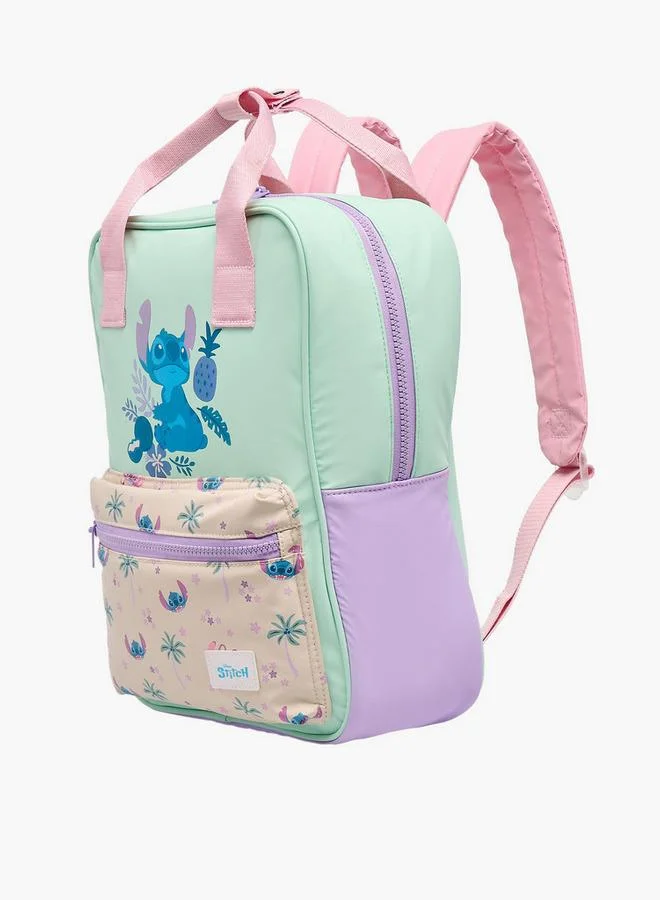 ديزني Stitch School Backpack For Girls 5-8 Years With Zip Pocket