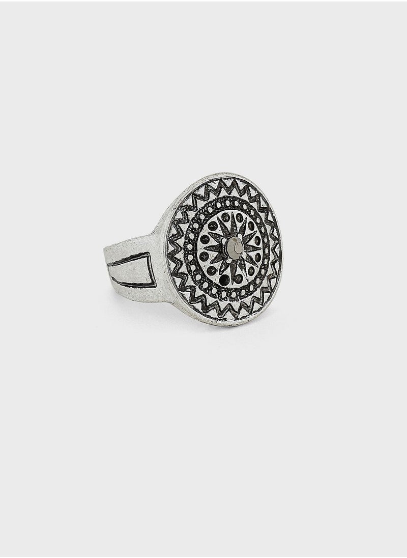 Seventy Five - Embossed Signet Ring - Image 1