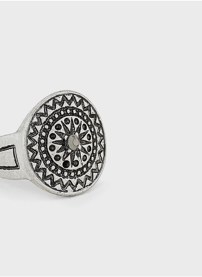 Seventy Five - Embossed Signet Ring - Image 1