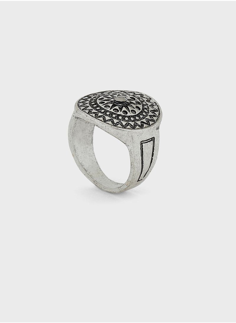 Seventy Five - Embossed Signet Ring - Image 1