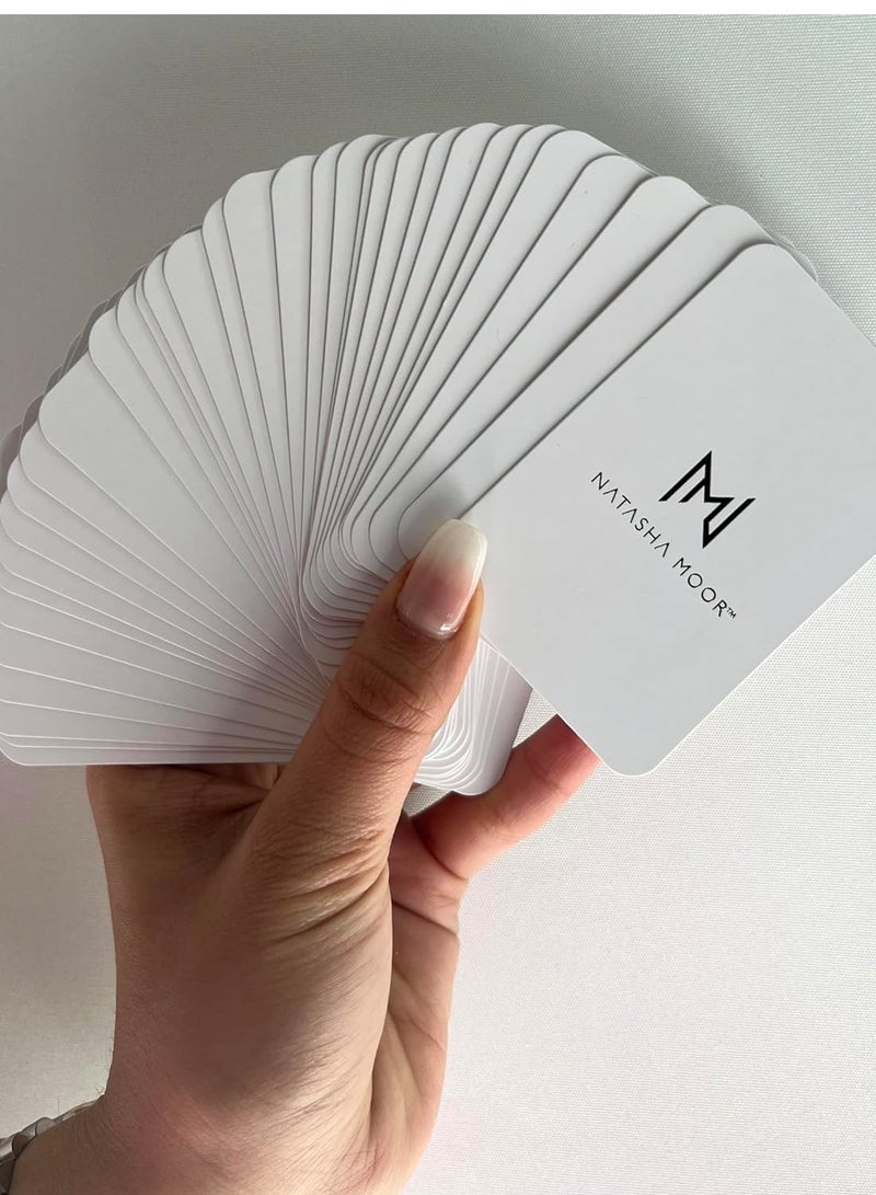 NATASHA MOOR Know Moor Small Talk Cards Soulful Connection Cards with Heartfelt Prompts for Genuine Connections, Hidden Stories, and Deep Emotions, Relationship Building Games - Set of 52 Icebreaker Decks - Image 4