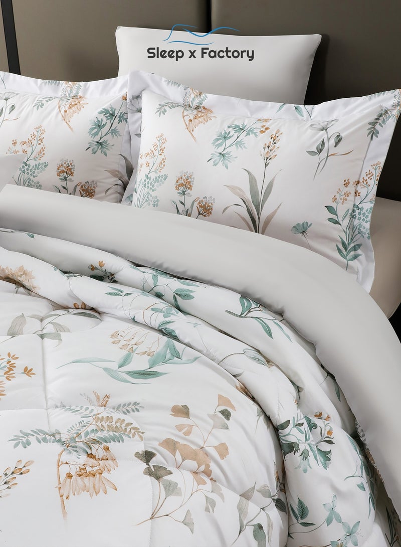 سليب × فاكتوري طقم لحاف رست دوز 4 قطع – قماش وحشوة بوليستر ناعمة – مقاس 240×180 سم – عدة تصاميم - Image 5