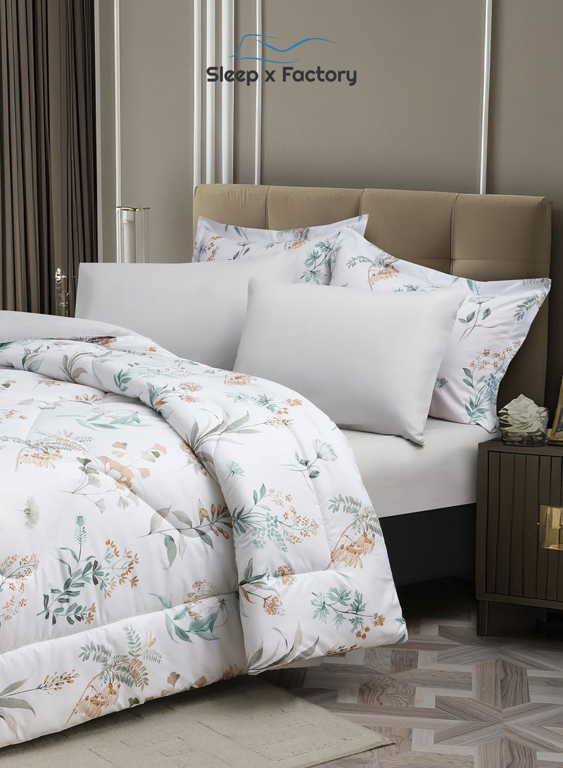 سليب × فاكتوري طقم لحاف رست دوز 4 قطع – قماش وحشوة بوليستر ناعمة – مقاس 240×180 سم – عدة تصاميم - Image 4