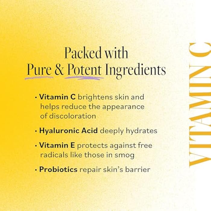 derma-e DERMA E Vitamin C Concentrated Serum, 2 Oz, with Hyaluronic Acid, Vitamin E & Aloe, All Natural, Antioxidant-Rich Concentrated Formula, Hydrating & Brightening Vitamin C Face Serum - Image 5