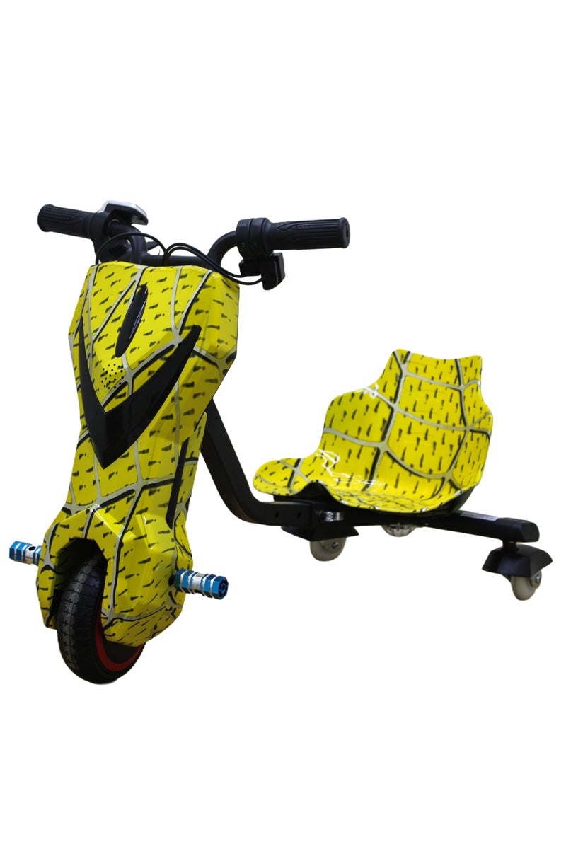 Leaders Spider Mini Electric Drifting E Scooter 250w Motor 36V 2.4A Battery 6-Inch Tire Kids Ride On Scooter Yelllow colour  Design Safe  Fun Outdoor Ride Stylish Compact  - Image 1