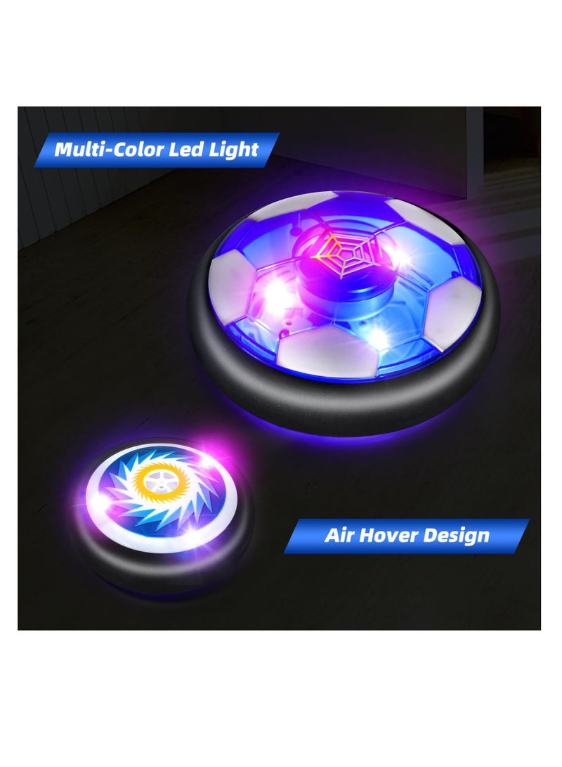 Excefore Hover Soccer Ball, Indoor Outdoor Soccer Ball, 4-In-1 Air Floating Soccer Toy Set, Rechargeable Hover Soccer and Hockey Ball with LED Light, Sport Toys for kids ages 4-12 - Image 4