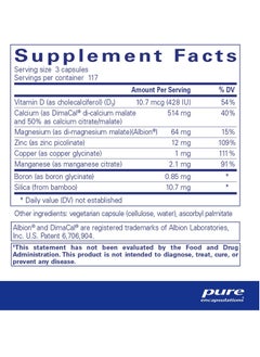 Pure Encapsulations OsteoBalance Healthy Bone Mineralization 351 Capsules 117 Servongs  - Image 2